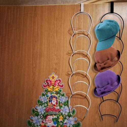 Hat Holder Rack Home Organizer Storage Baseball Cap Rack 5PCS/Set Door Closet Hanger Holder Scarf Bag Hooks Round Storage Shelf