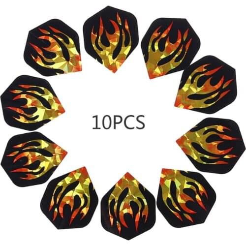10x Nice Darts Flight Throwing Toy Dart Flights Laser Reflective New