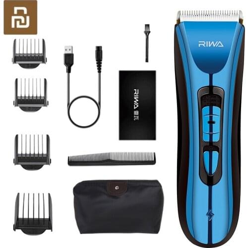 Youpin RIWA Electric Hair Clipper Full Body Washable Also For Adult Children Professional Baby Low Noise Fine Shaving RE-750C-BP