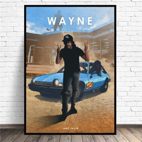 Wayne Movie Car Art Canvas Poster Prints Home Wall Decor painting Wall Art Print Modern Poster Wall Pictures Living Room Decor