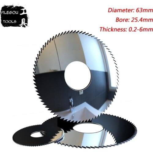 63mm Tungsten Steel Milling Cutter, 63x25.4mm Solid Carbide Alloy Circular Saw Blades Cut stainless Steel. Thickness 0.2-6mm