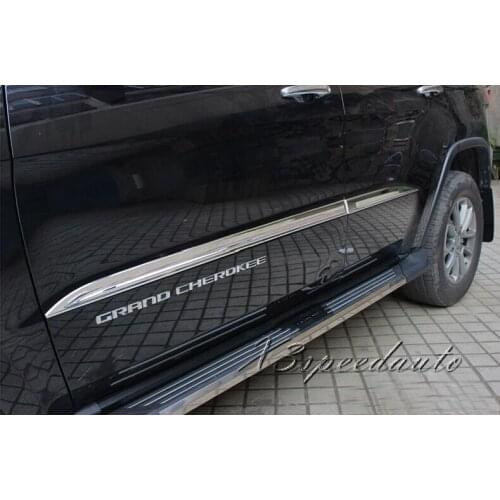 Chromed Side Door Modling Trim For Jeep Grand Cherokee 2014-2019