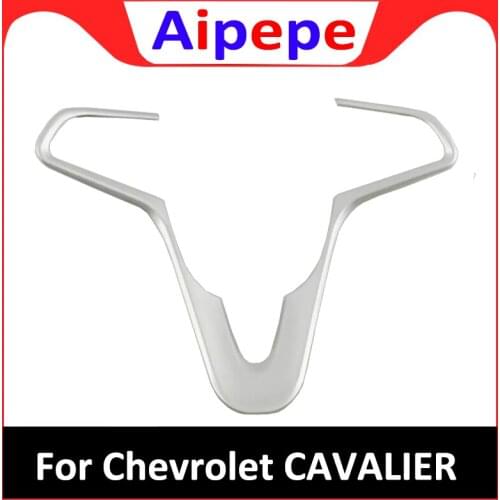 For Chevrolet Cavalier 2016 2017 2018 2019 Car Accessories Styling ABS Chrome Car Steering Wheel Button Frame Panel Cover Trim