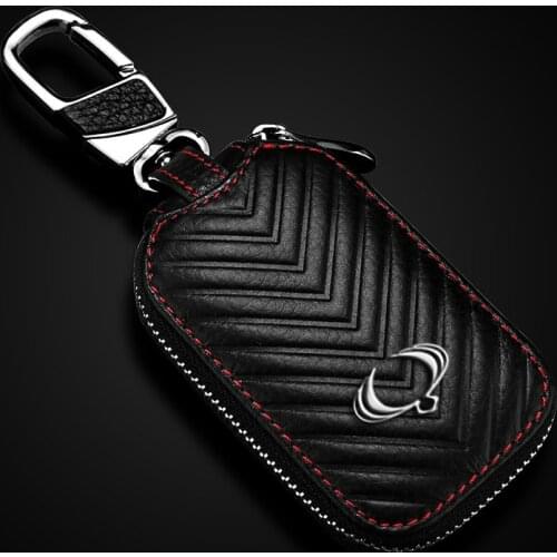Leather Car Key Case For Ssangyong Actyon SUV Kyron Rexton Folding Remote With Car Logo Key Shell Case With Car Logo Key Cover