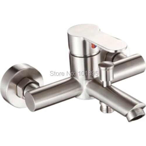 L16729 Luxury Wall Mounted 304 Stainless Steel Material Basth Faucet