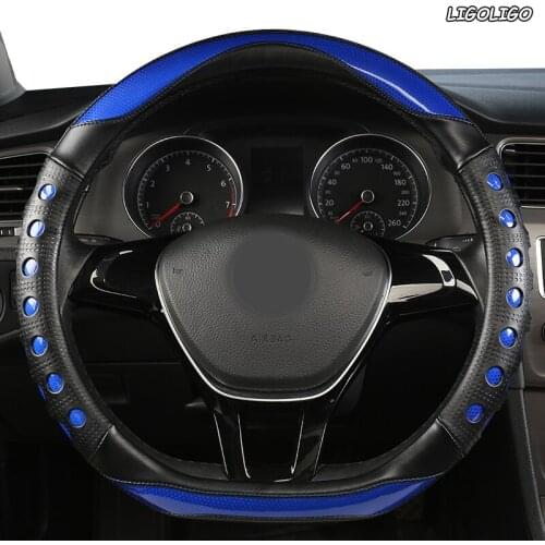 LIGOLIGO Microfiber Leather Car Steering Wheel Cover For Opel Astra J G Insignia Zafira a b Corsa d Mokka Vivaro Meriva