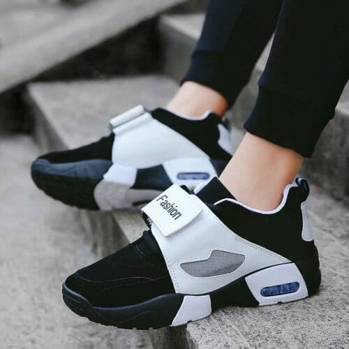 Air Cushion Mens Sports Shoes Cushion Leather Trainers Sneakers Comfortable Outdoor Walking Jogging Shoe Antiskid Athletic Shoes