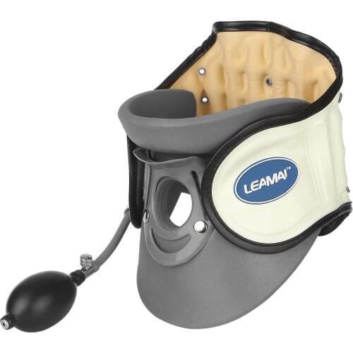 LEAMAI Air Inflatable Cervical Collar Medical Cervical Collar Neck Traction Device Inflatable Pinched Nerve Neck Stretcher