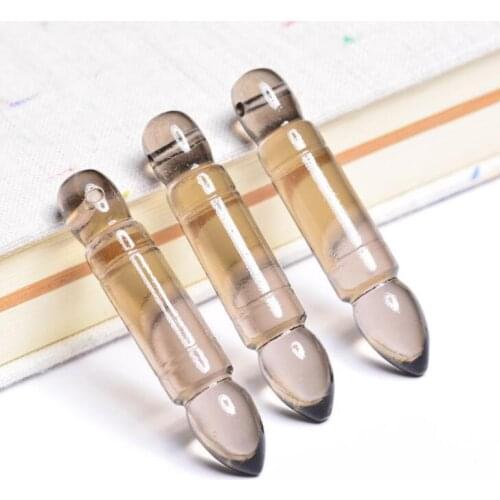 Genuine natural tea crystal wenchang pen pendant bracelet diy beads semi-finished accessories loose bead accessories wholesale