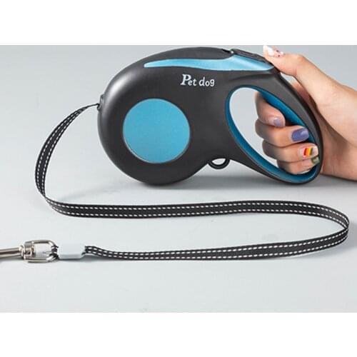 Dog Leash Automatic Pet Traction Rope Retractable Nylon Cat Lead Walking Running Puppy Accessories Harness Collar Dogs Ropes