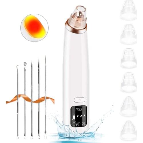 Blackhead Remover Pore Vacuum Facial Pore Cleaner Electric comedone Extractor Kit Rechargeable Blackhead Removal Suction Tool