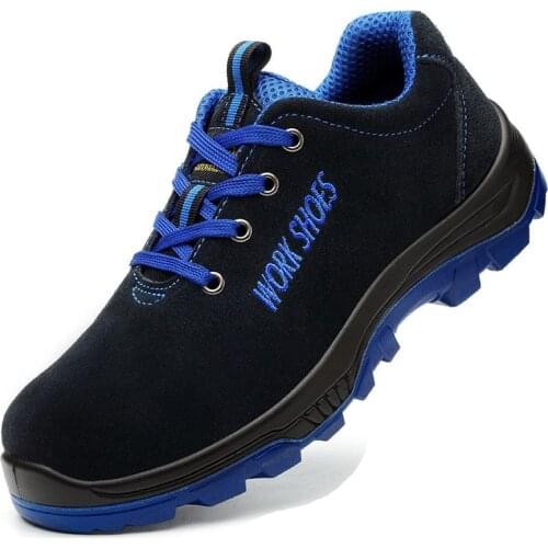 Big size 47-50 work shoes Mens Breathable Safety Shoes Steel Toe with Puncture Proof Midsole Slip Resistance Work Boots Men