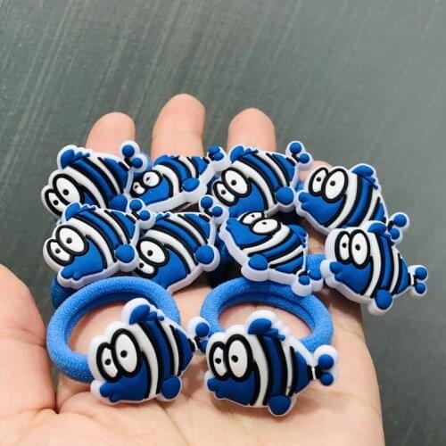10Pcs/set Animals Fish Hair Accessories Children Rubber Bands Scrunchies Elastic Nylon Hair Bands Girls Headband Ties