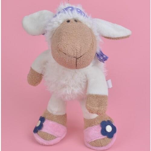 25cm Blue Scarf Sheep Plush Toy for Cute Baby/ Kids Gift, Plush Doll Free Shipping