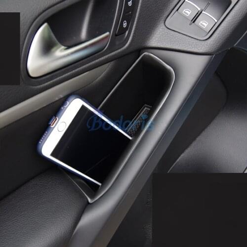 Car Styling Glove Storage Box Door Organizer Case 2009 2010 2011 2012 2013 2014 2015 For Volkswagen VW Tiguan Accessories