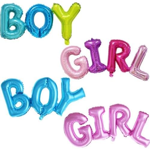 1pc Baby Boy Girl link Letter Foil Balloons Baby Shower Birthday Wedding Party Large Size Connect Baby Alphabet Air Globos Decor