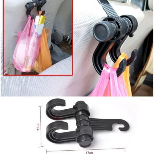 1 Pcs Multi-Used Car Double Hook Hanging Auto Seat Headrest Grocery Storage Rack Automobiles Interior Organizer Supplies