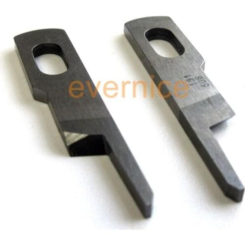 2 Pcs Upper Knife #131-50602 For Juki Mo-6716 Mo-6716S Industrial Serger Machine