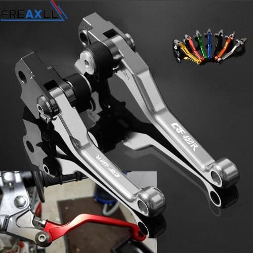 For Honda CRF450R CRF450 R CRF 450 R 2002-2019 CNC Aluminum Adjustable Motocross Dirt Pit Bike Brake Clutch Lever CRF450R