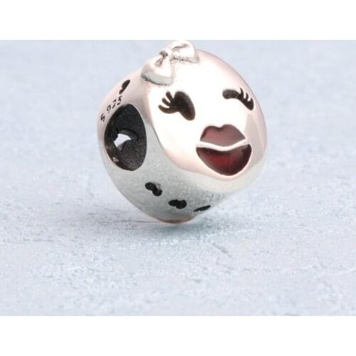 Bewill Hot Sale Genuine 100% 925 Sterling Silver New Eye-catching Lip Beads Fit Original Bracelet Necklace Diy Jewelry