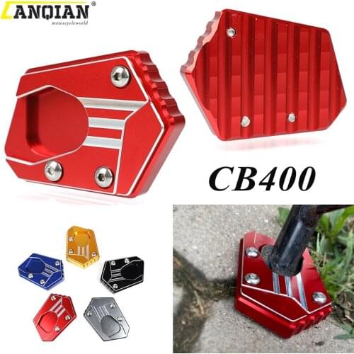 Motorcycle Side Stand Enlarge Plate Kickstand Extension For HONDA CB400 CB 400 2013-2015 2016 2017 2018 2019 2020 Accessories