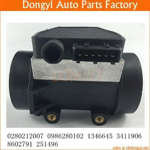 Mass Air Flow Sensor OE No. 0280212007 0986280102 1346645 3411906 8602791 251496