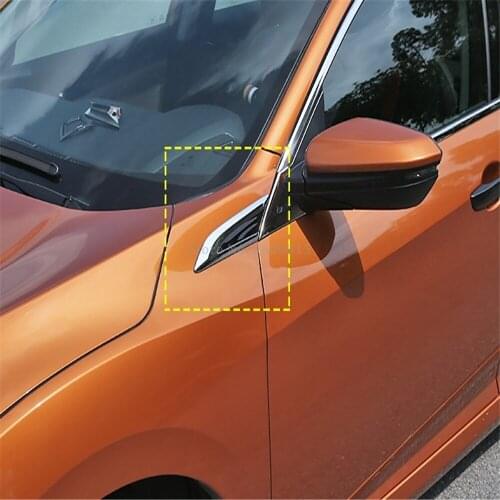 For Honda Civic Sedan 2016 2017 2018 Car Styling Parts Side Fender Covers Chrome Molding Trim Exterior Decoration Accessories