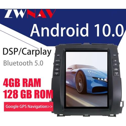 128G Tesla Screen For Toyota Land Cruiser Prado 120 2002-2009 / Lexus GX470 Android Unit Car Multimedia Player GPS Radio Stereo