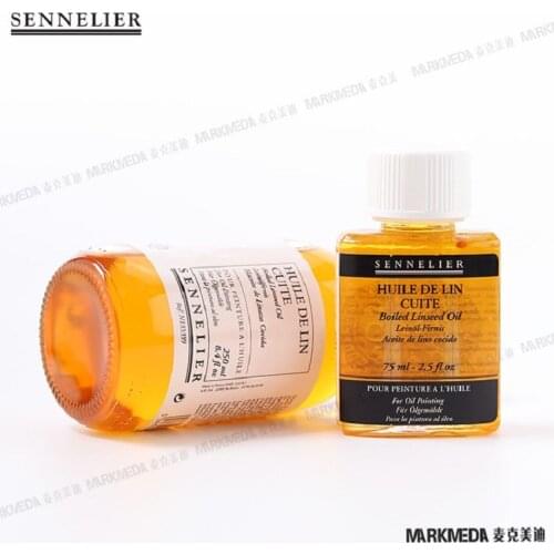 Imported French SENNELIER Boiled Linseed Oil Pour Peinture Improve The Fluidity Of The Pigment Shorten The Drying Time