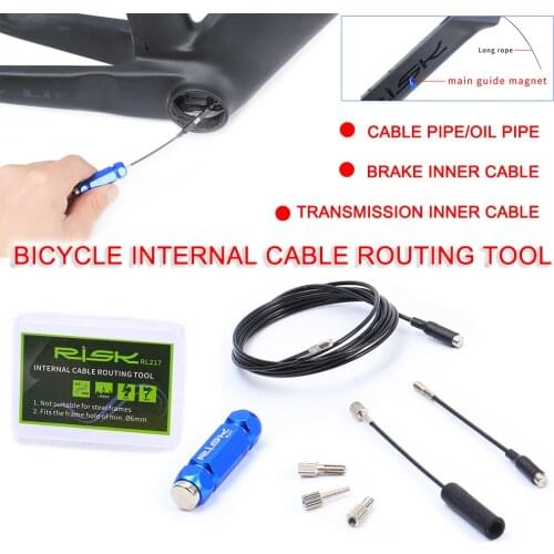 Bicycle Internal Cable Routing Tool Barke Shift Cable Hydraulic Wire Inner Cable Guide With Magnet Shift Fit Carbon Fiber Frame