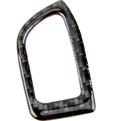 Car Rear Trunk Button Switch Trim Cover Frame Black Carbon Fiber Fit For Audi A4 2009 2010 2011 2012 2013 2014 2015 2016 LHD