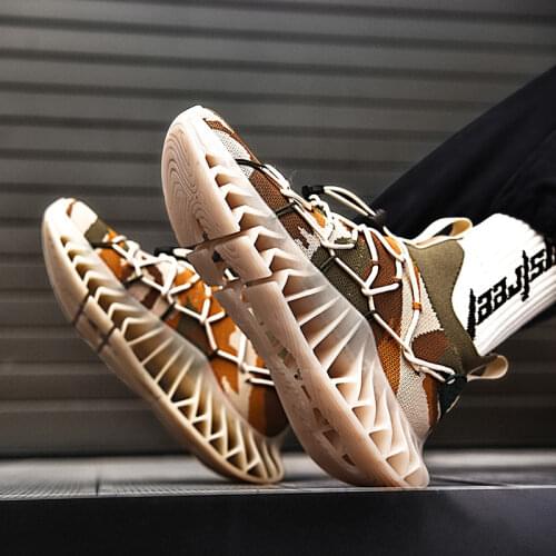 New Blade Cushioning Platform Running Shoes Men Mens Trainers Zapatillas Hombre Mesh Sports Shoes for Male Breathable Size 46