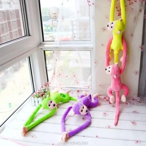 Soft Animal Toys, 60cm Kawaii Long Arm Tail Monkey Stuffed Doll Plush Curtains Baby Sleeping Appease Animal Toys M04 21 Dropship