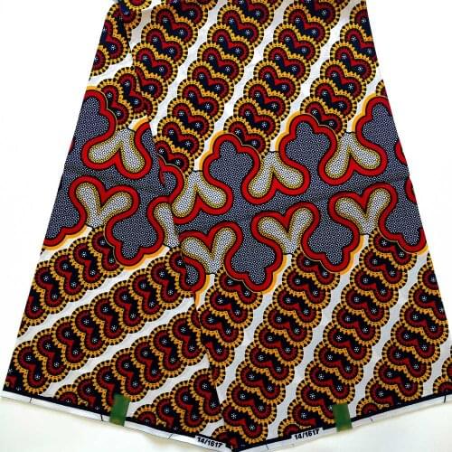 Veritable Wax Guaranteed Real Wax High Quality Pagne Veritable Wax African Ankara Print Sewing Fabric wine