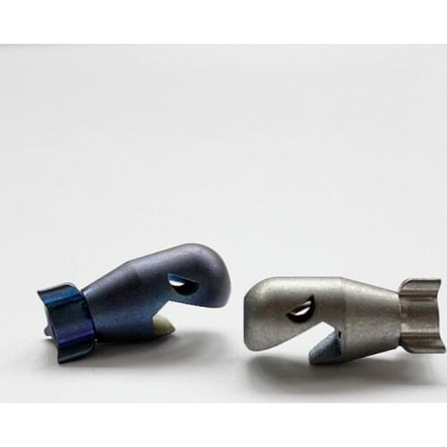 Outdoor Titanium Alloy Keychain Accessories Shark Shape Bottle Opener Multi Small Tool Mini EDC