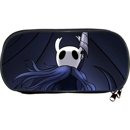 Large Capacity Children Hollow Knight Pencil Case Students Cartoon Pen Bag Kids Game Pencil Box Boys Girls Teens Stationery Bag