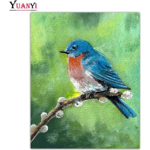 Full Square Diamond Painting Bird DIY 5D Diamond Mosaic Animal Full Round Diamond Embroidery Cross Stitch Home Decor
