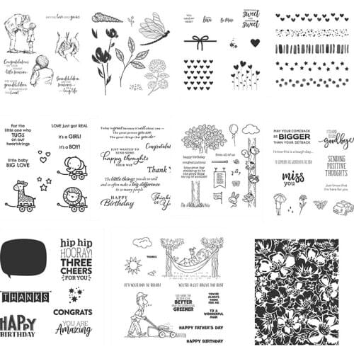 Dragonfly Sweet Love Cute Animals Transparent Silicone Clear Stamp For Scrapbooking DIY Craft Decoration Soft Stamp