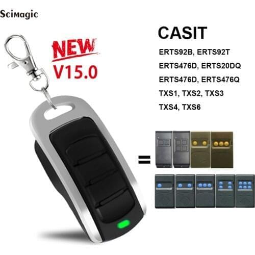 CASIT Garage Door Remote Control 433.92mhz Commander CASIT ERTS92B ERTS92T ERTS476D ERTS20DQ ERTS476D Gate Key Fob Transmitter