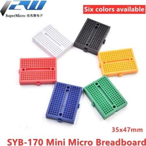 1Pcs SYB-170 Mini Solderless Prototype Board 170 Test Point PCB Board