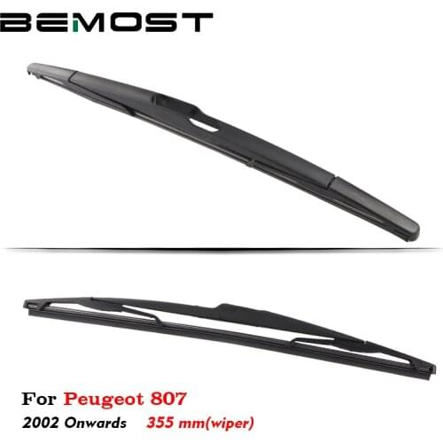 BEMOST Auto Car Rear Windscreen Windshield Wiper Arm Blades Soft Natural Rubber For Peugeot 807 355MM Year From 2002 To 2018