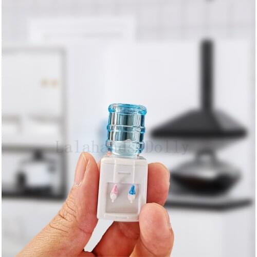 1:12 Dollhouse Miniature Refrigerator Water Fountain Model Ob11 Pocket Furniture Home Appliances Food Toys Decorations
