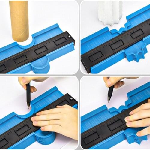 1Pcs Multifunctional Irregular Profile Measuring 12/25CM Gauge Duplicator Tiling Laminate Wood Contour Gauge Ruled Working Tools