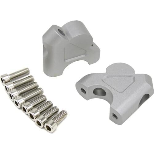 2Pcs Motorcycle Handlebar Aluminium Riser Clamp Mount for BMW R1200GS ADV LC