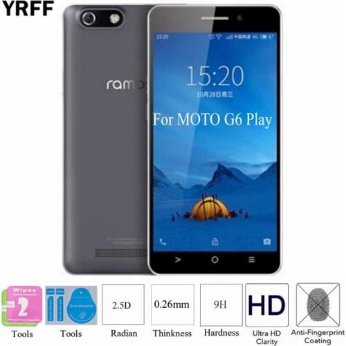 2PCS For Moto G6 Play Protector Film 2.5D 0.25mm 9H Tempered Glass Screen Protector Protective Film For Moto G6 Play Free Tools