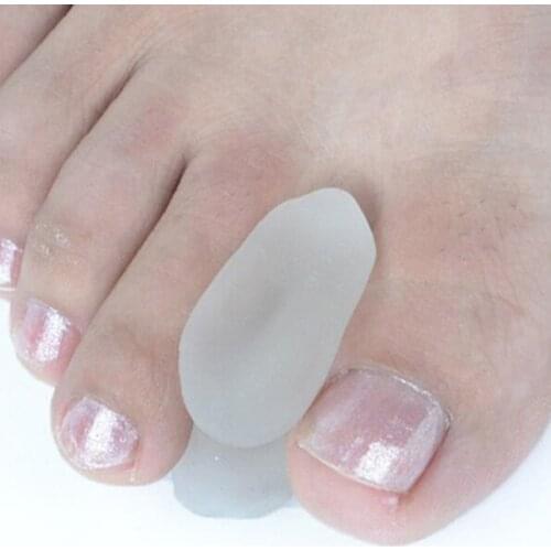 2Pcs Silicone Foot Finger Toe Separator Feet Care Bunion Bone Thumb Valgus Protector Adjuster Hallux Valgus Pedicure Corrector