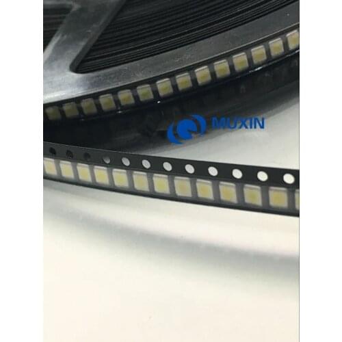 2000PCS/Lot 3528 2835 3V SMD LED Beads 1W LG 100LM Cold White For TV LCD Backlight