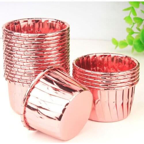 50pcs Silicone Cake Mold DIY Round Shaped Muffin Cake Box Cake Cup Wrappers Kitchen Baking Accessories Cake Mold