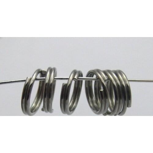 500 Silver Tone Double Loop Split Open Jump Rings 8mm