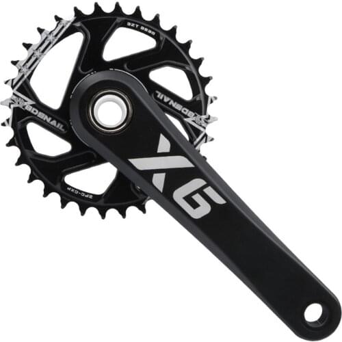 SNAIL MTB Mountain Bike Hollow Integrated Crank Ultra-light Chainset High Strength GXP Straight-mounted Crank Set Aluminum Alloy